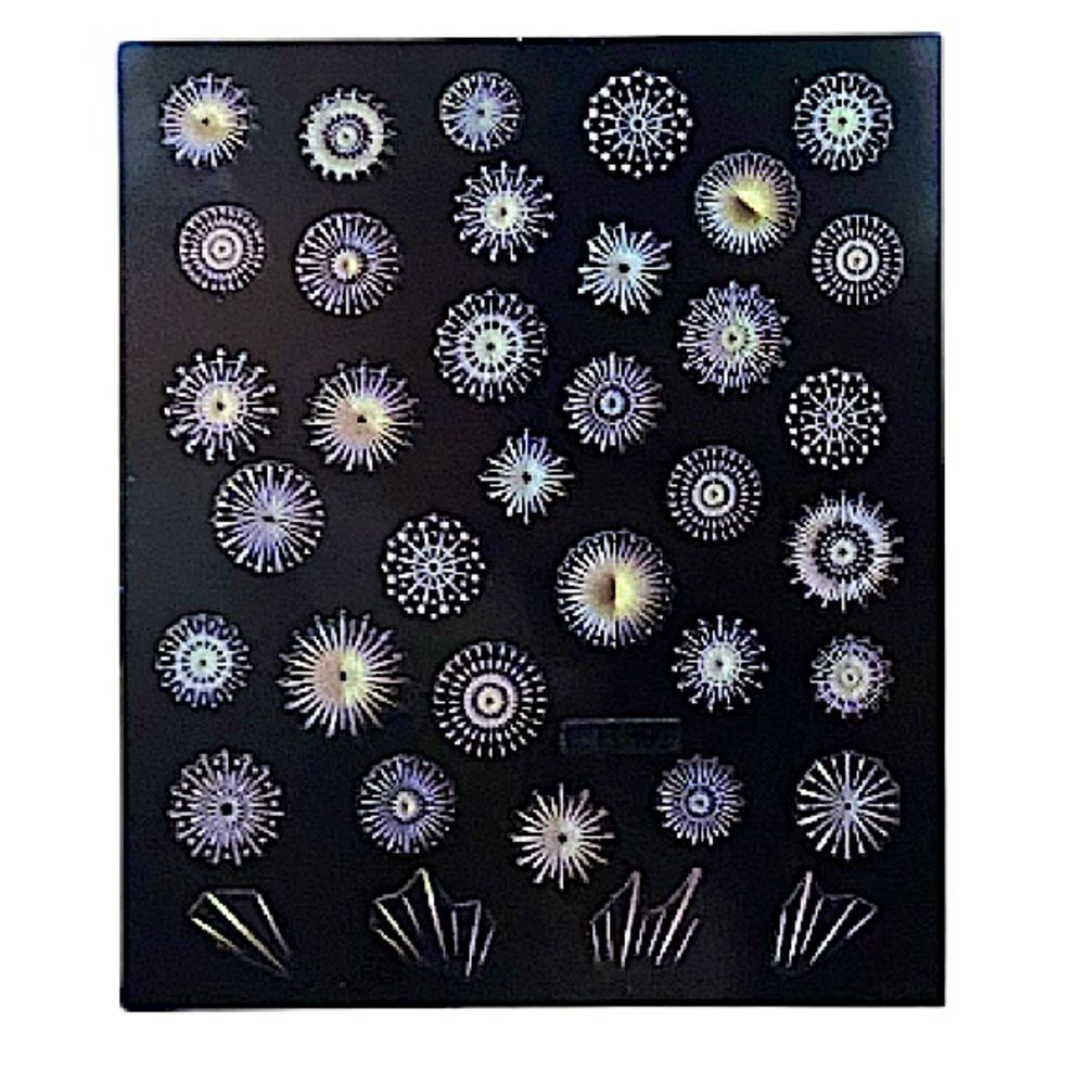 4 Sheets Starry Sky Nail Art Decals Luminous Planet Stickers Colorful Fireworks - Picture 5 of 6